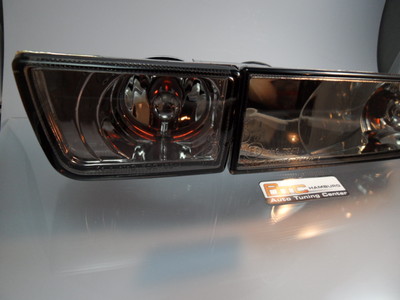 Frontblinker VW Golf 3 + Vento 1H2 Black,Schwarz-Chrom + Nebelscheinwerfer – Bild 4