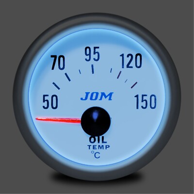 Öltemperatur Zusatzinstrument Anzeige 52mm Jom, Weiß, Blau, Instrument, Sensor – Bild 2