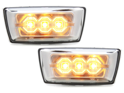 Opel Astra H LED Seitenblinker Chrom Klar Glas europw.zugel. Ab Baujahr 2012-