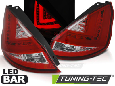 Ford Fiesta MK7 JA8 Light-tube LED Rückleuchten +LED Blinker, Rot-klar Bj.08-12