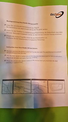 VW Golf 2 +Jetta 2 + Corrado Tür Griffe innen öffner chrom,Door handle Türöffner – Bild 7