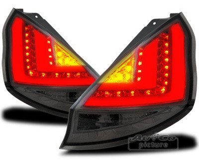 Ford Fiesta MK7/JA8 Light-tube LED Rückleuchten +LED Blinker/Smoke-Glas Bj.08-12 – Bild 3