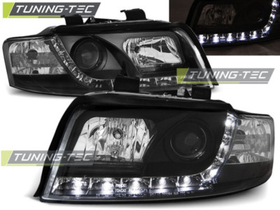 Audi A4 8E Scheinwerfer LED Tagfahrlicht, schwarz Tagfahrlicht Zulassung.00-2004
