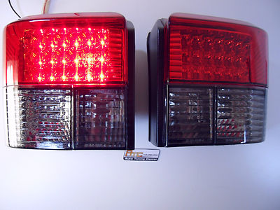 VW T4 LED Rückleuchten Rot Smoke / Rauch Glas europweit zugel. Bj.1990-2003