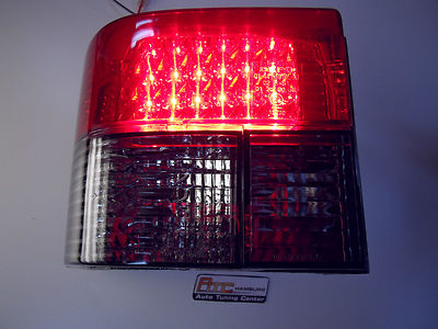 VW T4 LED Rückleuchten Rot Smoke / Rauch Glas europweit zugel. Bj.1990-2003 – Bild 3
