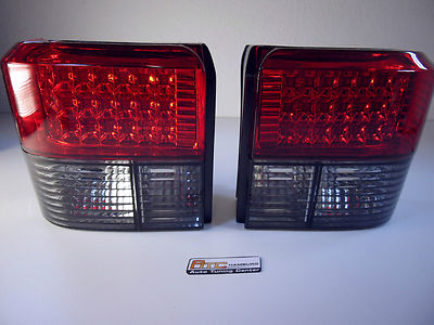 VW T4 LED Rückleuchten Rot Smoke / Rauch Glas europweit zugel. Bj.1990-2003 – Bild 5
