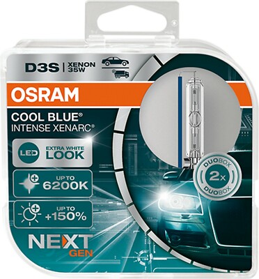 Osram D3S Cool Blue Intense Next Generation Xenarc,Xenon Leuchtmittel Weiß 6200K