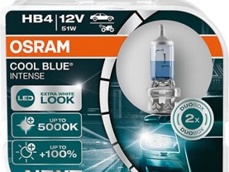 Osram HB4 Cool Blue Intense Next Halogen Leuchtmittel 51 Watt, Xenon Optik, weiß