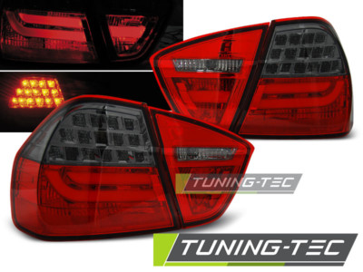 BMW 3er E90 Limousine Lightbar LED Rückleuchten Rot-Schwarz-Smoke + LED Blinker