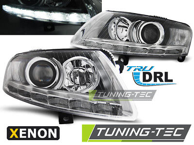 Audi A6 4F Xenon Scheinwerfer schwarz+ LED Tagfahrlicht Bj.04-08 Europaw.zugel.