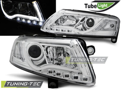 Audi A6 4F Scheinwerfer LED Tagfahrlicht Optik Chrom,Limousine,Avant Bj 2004-08