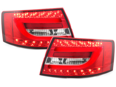LED Rückleuchten Audi A6 4F Limousine in Rot Klar Lightbar / 6 Pin E.Prüfzeichen – Bild 2