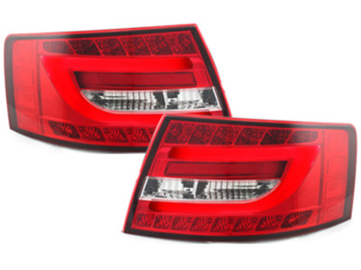 LED Rückleuchten Audi A6 4F Limousine in Rot Klar Lightbar / 6 Pin E.Prüfzeichen – Bild 3