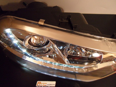 Alfa Romeo 156 Scheinwerfer LED Tagfahrlicht Optik Chrom 1997-2003 – Bild 4