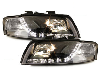 Audi A4 8E LED Tagfahrlicht Scheinwerfer schwarz ECE R87 Zulassung SWA04LGXB – Bild 2