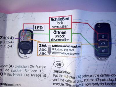 VW Golf 4 Cabrio Funk Fernbedienung Schlüssel Handsender für Zentralverriegelung – Bild 11