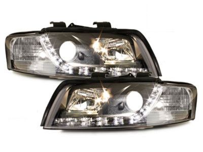 Audi A4 8E LED Tagfahrlicht Scheinwerfer schwarz ECE R87 Zulassung SWA04LGXB – Bild 3