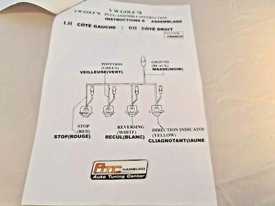 VW Golf 1 + Cabrio Rückleuchten Rot-klar Glas, Crystal 1974-1993,schmale Ausf. – Bild 12