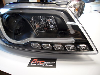 Scheinwerfer Audi A3 8P LED Tagfahrlicht R87 Zulassung Neon schwarz Bj.2009-2013