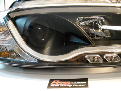 Scheinwerfer Audi A3 8P LED Tagfahrlicht R87 Zulassung Neon schwarz Bj.2009-2013 – Bild 5