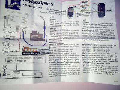 VW Golf 3 Plug and Play Auto Funk Fernbedienung f Zentralverriegelung spezifisch – Bild 9