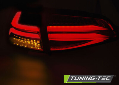 VW Golf 7 VII Voll LED Lightbar Rückleuchten,Heckleuchten,SchwarzSmoke Rauch – Bild 4
