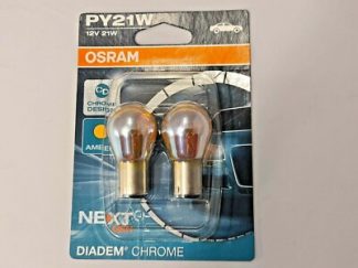 Osram Diadem PY21W Blinker BAU15S Glühbirnen, Birne 21Watt Chrome Look