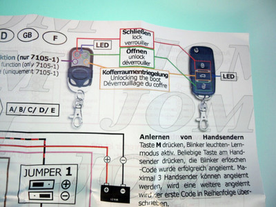 JOM Funk Fernbedienung f Zentralverriegelung VW Modelle Schlüssel Handsender – Bild 9