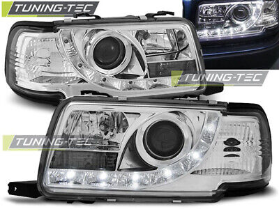 Audi 80 B4 Scheinwerfer LED Tagfahrlicht Optik,Chrom, europ.zugel. 1991-1996
