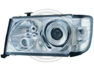 Für Mercedes E Klasse W124 Scheinwerfer mit Xenon Optik Linse Chrom Bj.1993-1995