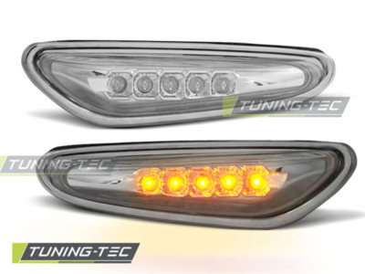 BMW E46 Limousine+ Touring LED Seitenblinker / Blinker Chrom-klar Glas 2001-2005