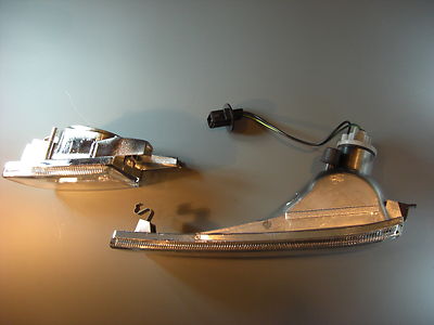 Frontblinker Blinker VW Golf 3 + Vento Schwarz-Chrom Dummy-NSW Nebelscheinwerfer – Bild 2