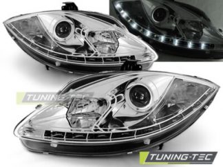 Seat Leon 1P + Altea Scheinwerfer LED Tagfahrlicht Optik Chrom Bj.2005-2009