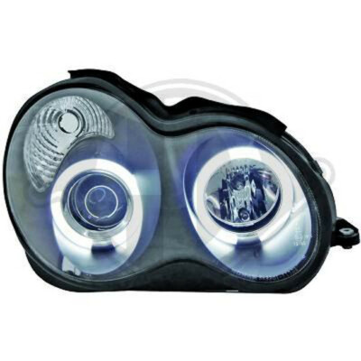 Mercedes C-Klasse W203 CCFL Angeleyes Scheinwerfer Schwarz,Bj.2000-2007, Neon