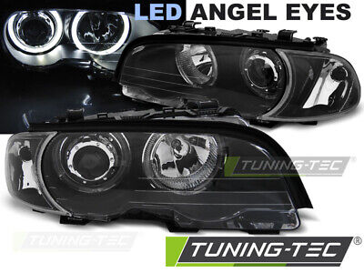 Angeleyes, Scheinwerfer, BMW E46 Coupe + Cabrio Bj. 1999-2003 Schwarz, LED