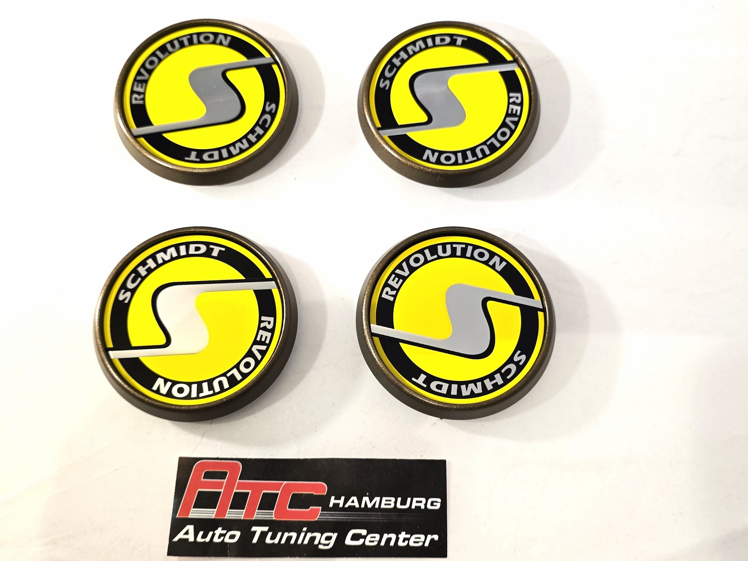 Schmidt Nabendeckel SC3 Bronze-Gelb, flach 4 Stück 63,3mm Bohrung, Ersatz SC1 – Bild 2