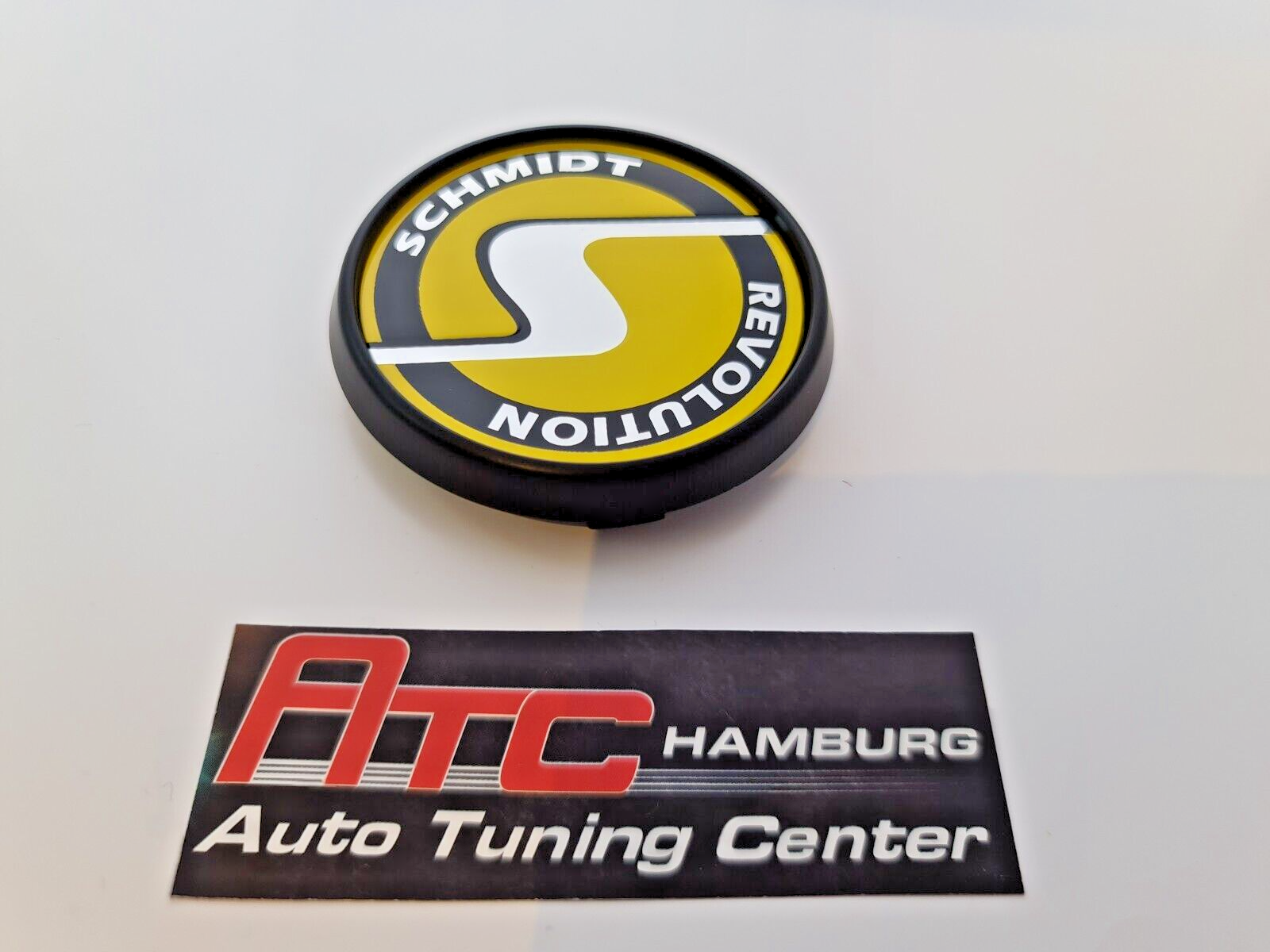 Schmidt Nabendeckel SC3 Schwarz-Gelb, flach 4 Stück 63,3mm Bohrung, Ersatz SC1 – Bild 6