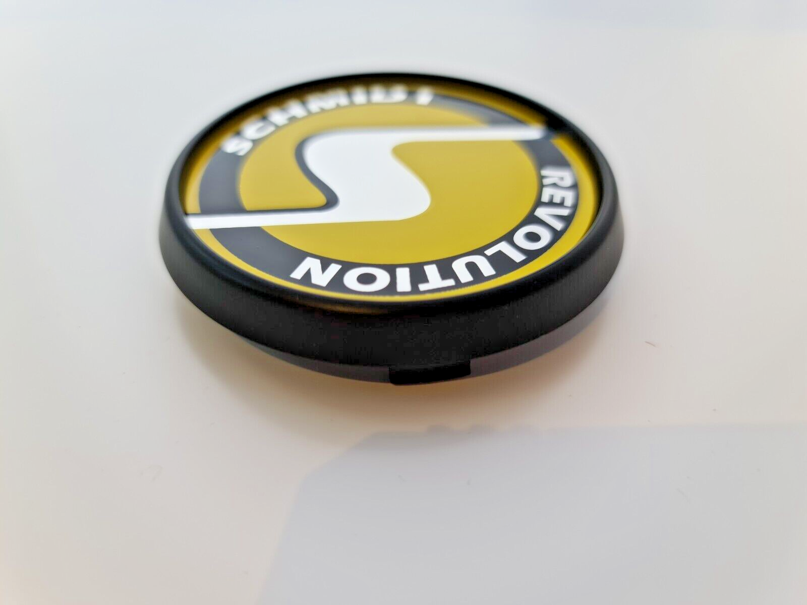 Schmidt Nabendeckel SC3 Schwarz-Gelb, flach 4 Stück 63,3mm Bohrung, Ersatz SC1 – Bild 8