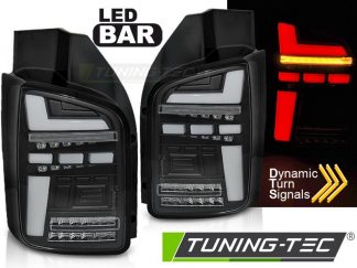 VW T6.1 LED Lightbar Rückleuchten Schwarz SEQ Blinker, Lauflicht,Twin D. 2020-
