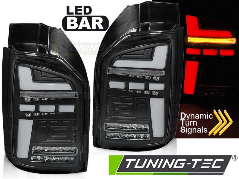 VW T6.1 LED Lightbar Rückleuchten Schwarz SEQ Blinker, Lauflicht,Heck.L 2020-