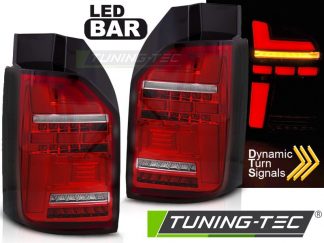 VW T6.1 LED Lightbar Rückleuchten Rot-Klar SEQ Blinker, Lauflicht,Heckk. 2020-