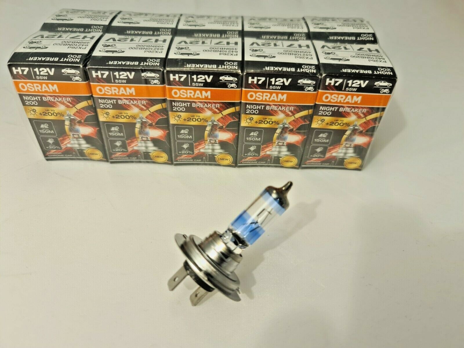 Osram H7 Cool Blue Intense Glühbirnen Leuchtmittel, Weiß Birne 55 Watt 5000K – Bild 2