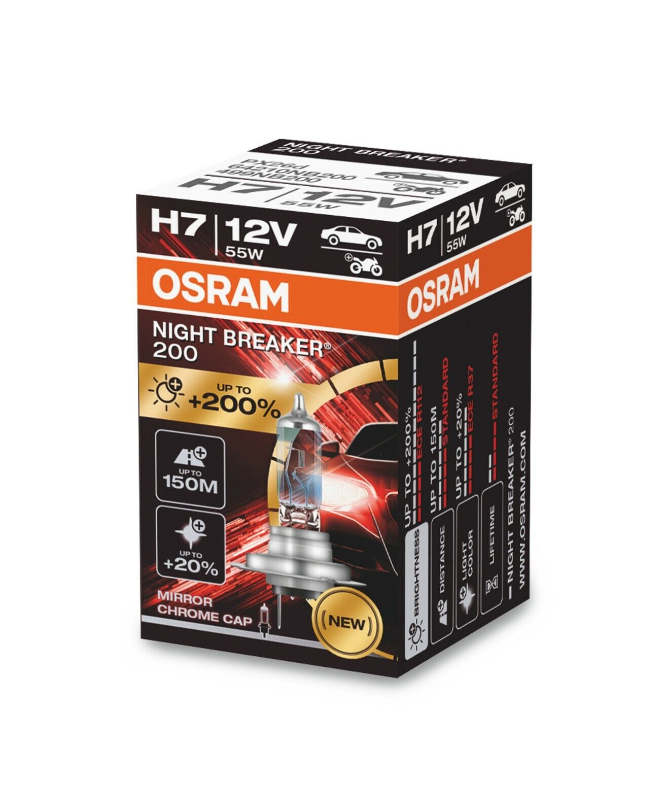 Osram H7 Cool Blue Intense Glühbirnen Leuchtmittel, Weiß Birne 55 Watt 5000K – Bild 7