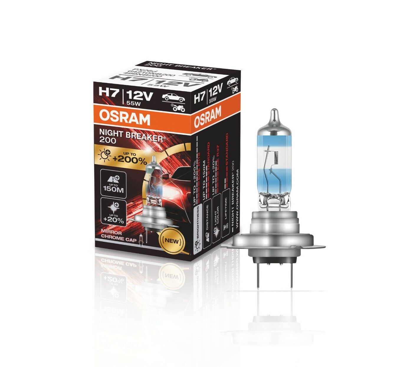 Osram H7 Cool Blue Intense Glühbirnen Leuchtmittel, Weiß Birne 55 Watt 5000K – Bild 12