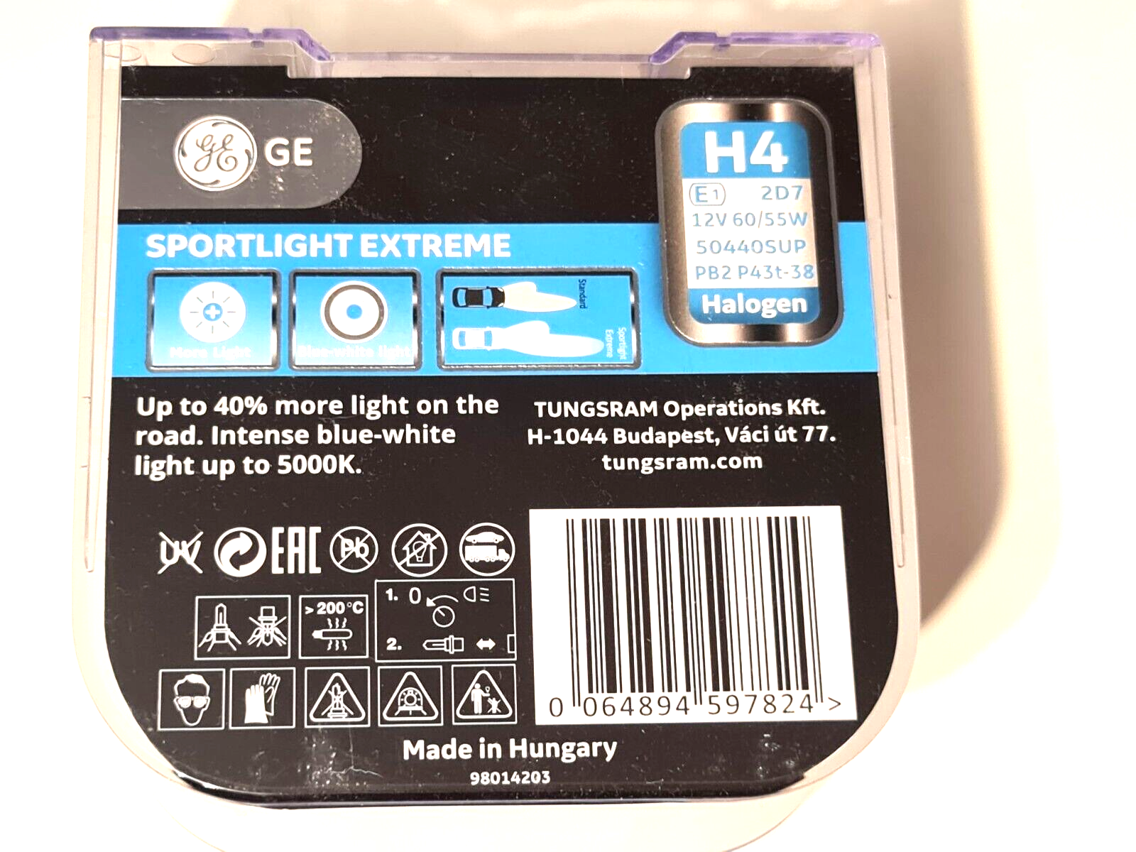 2 Stück H4 General Motors Xenon Look-Optik Leuchtmittel 55 / 60 Watt Weiß – Bild 4