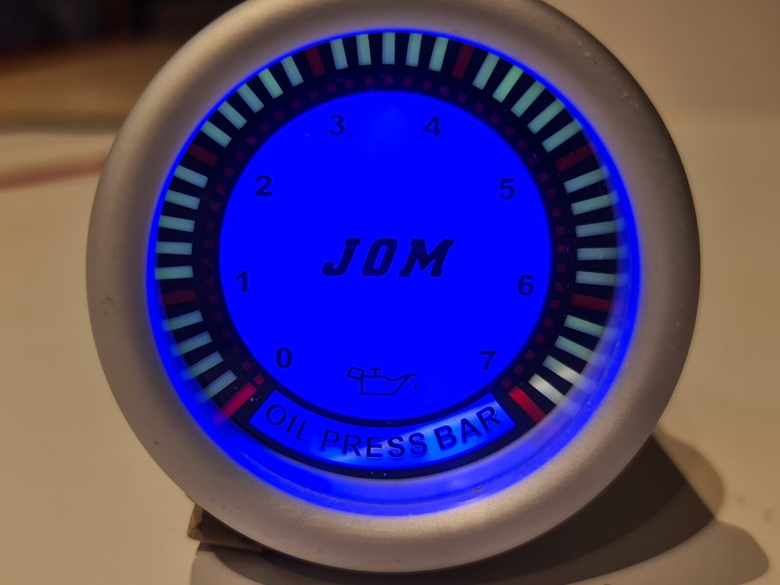 Digital Öldruck Anzeige Zusatz Instrument 52mm weiß Grün+ Öldruckdose, Geber – Bild 17