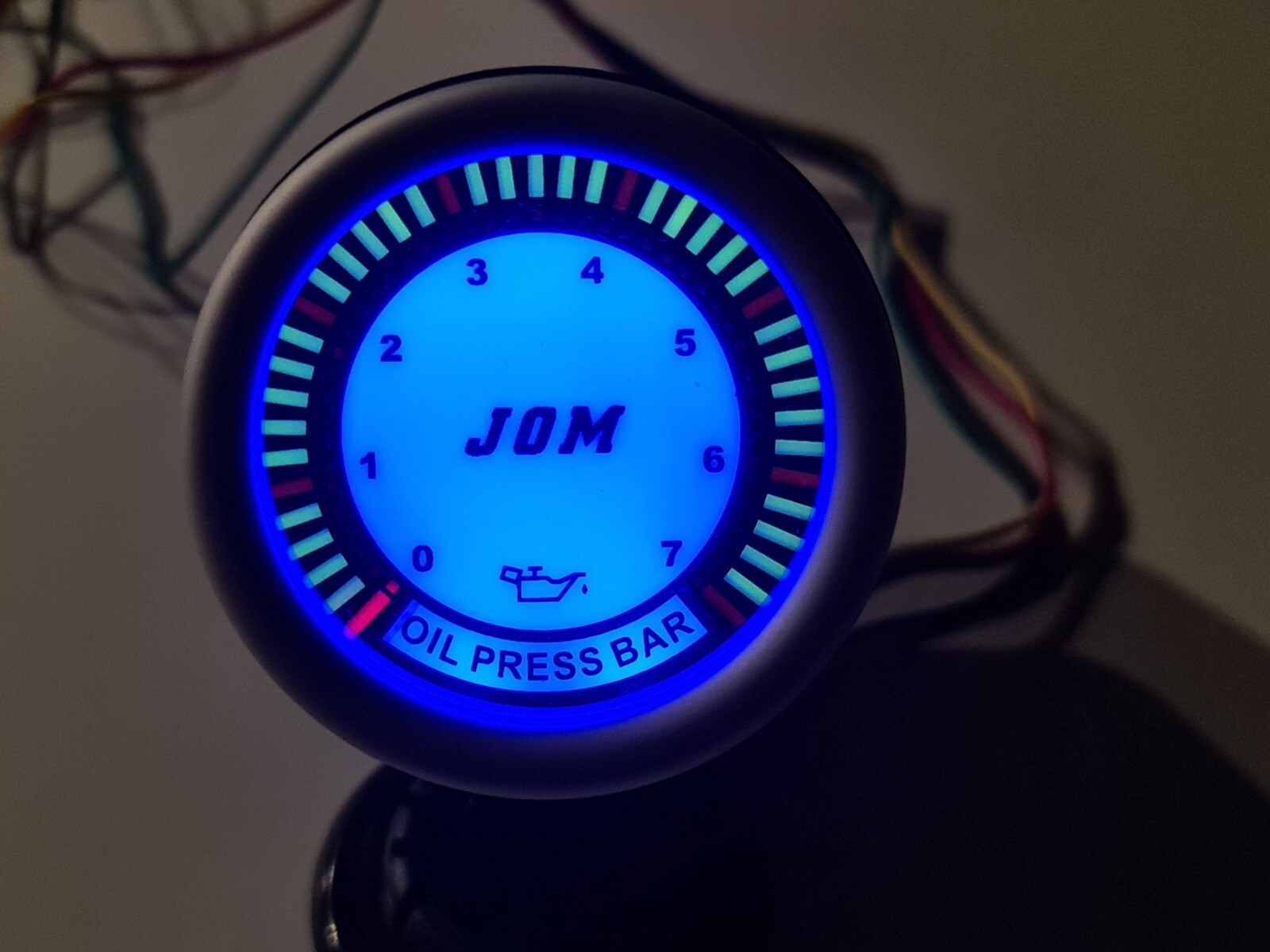 Digital Öldruck Anzeige Zusatz Instrument 52mm weiß Grün+ Öldruckdose, Geber – Bild 18