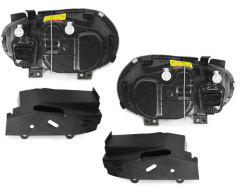 VW Golf 4 R32 Optik Scheinwerfer mit Xenon Optik Linse Schwarz 1997-2004 SWV02DB – Bild 2