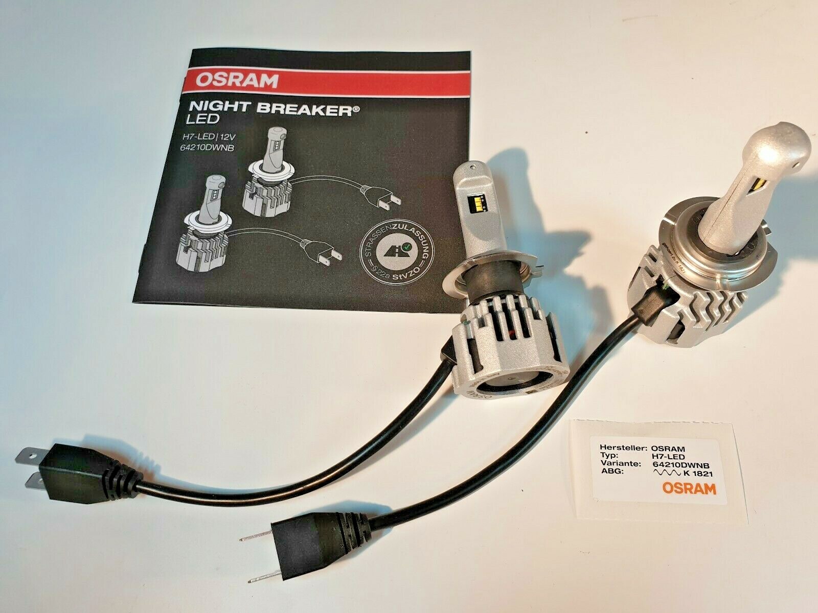 Osram H7 LED Night Breaker 19Watt §22A Zulassung, Glühbirnen Leuchtmittel,Birnen – Bild 3