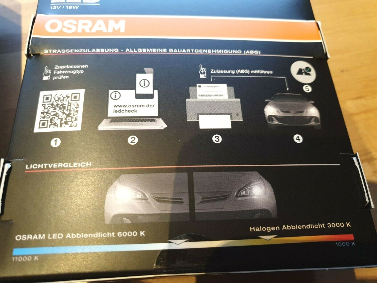 Osram H7 LED Night Breaker 19Watt §22A Zulassung, Glühbirnen Leuchtmittel,Birnen – Bild 9